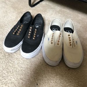 Vans (2) size 8 slip on